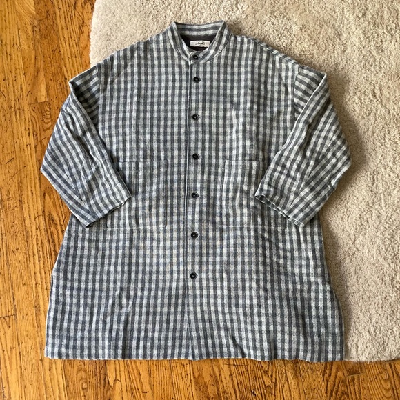 Ichi Antiquitès wool gingham coat - Picture 5 of 9